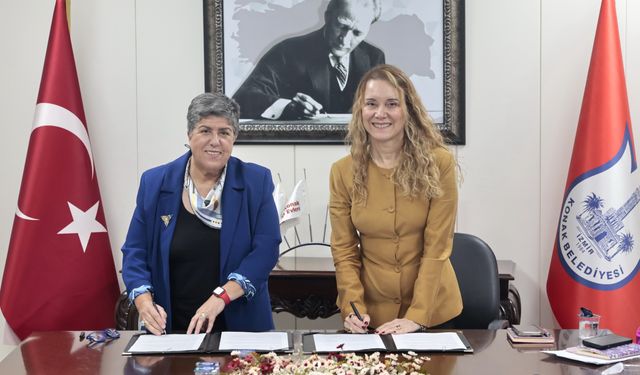 Konak Belediyesi ile TKDF’den kadına yönelik şiddete karşı Acil Yardım Hattı protokolü