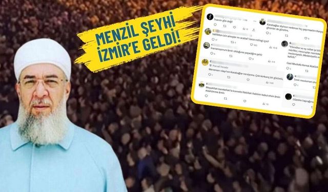 Menzil şeyhi İzmir’e geldi: Sosyal medyadaki görüntülere tepkiler çığ gibi büyüdü!