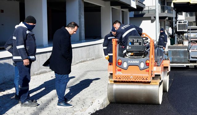 Bornova’da yol çalışmaları: Pınar Caddesi tamamen yenilendi!