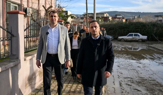 Bornova’da sel mesaisi