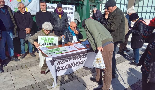 Basmane Çukuru için imza masası kuruldu: Kamuya ait olandan feragat edilmez!