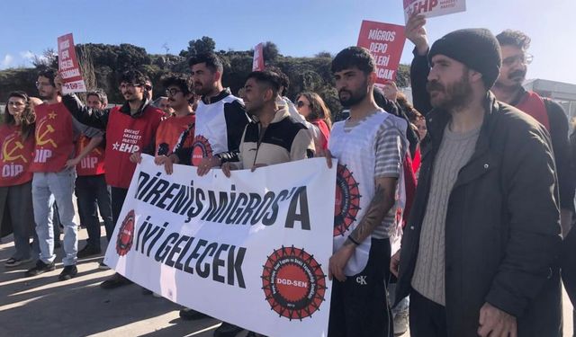 Migros depo işçileri direnişte: İşe dönüşümüzün sağlanmasını istiyoruz