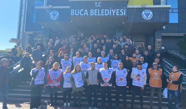 Buca Belediyesi’nde memurlar iş bıraktı: Haklarımızı verin!