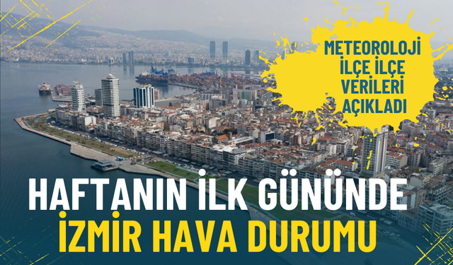 Haftanın ilk gününde İzmir hava durumu: Meteoroloji yağış için o günü işaret etti
