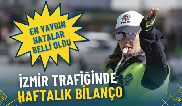 İzmir trafiğinde haftalık bilanço: İhlaller tek tek açıklandı