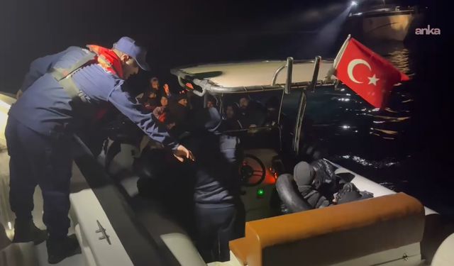 İzmir'de açıklarında dram: 28 göçmen ve 11 çocuk kurtarıldı