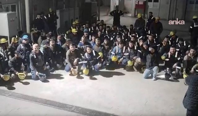 İzmir’de madencilerden eylem: Üretimi durdurdular