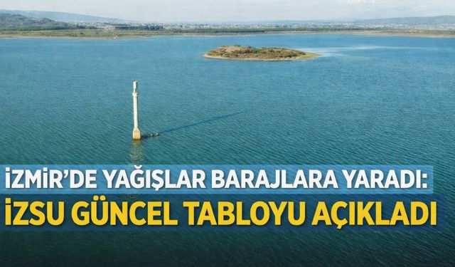 İzmir’de yağışlar barajlara yaradı: İZSU güncel tabloyu açıkladı