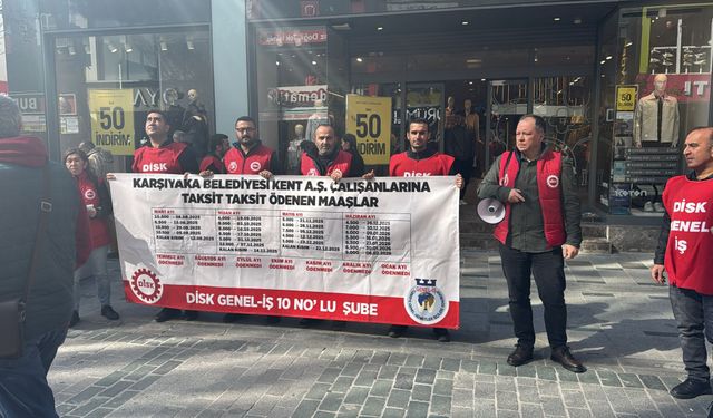 Karşıyaka’da işçilerden eylem