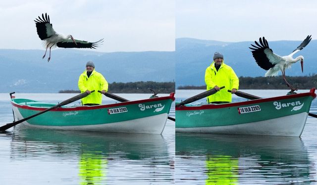15 yıllık dostluk: Yaren Leylek ve Adem Amca yeniden buluştu