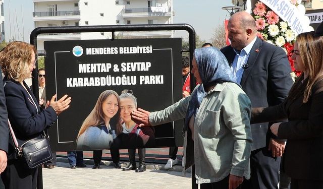 Menderes Belediyesi'nden anlamlı açılış: Depremde hayatını kaybedenlere adandı!