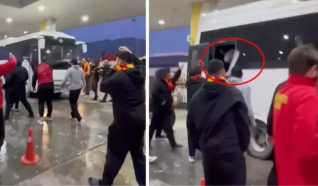 Göztepe ve Beşiktaş taraftarları arasında gerginlik: Kılıç çekildi!