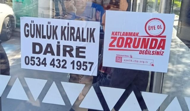 İzmir’de duraklarda günlük kiralık daire ilanları: Emlakçılar dolandırıcılığa karşı uyardı!