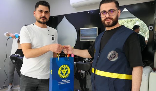 Buca Belediyesi’nden berber esnafına destek