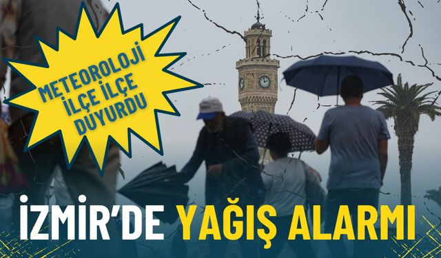İzmir’de şemsiyeler yeniden açılıyor: Yağışlı havalar geri döndü
