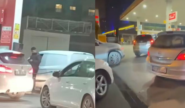 İzmir'de akaryakıt kuyruğu: Bazı noktalarda trafik yoğunluğu oluştu