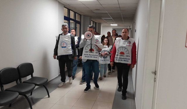 Buca’da kamu emekçileri iş bıraktı: Başkan Duman’a çağrı