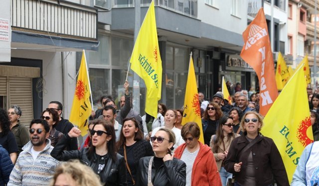 Seferihisar’da ‘Eğitimde şiddete hayır’ yürüyüşü: Evlatlarımız güvende değilse geleceğimiz yok