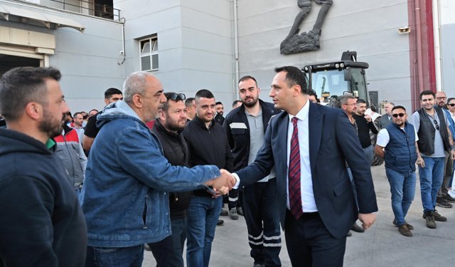 Başkan Eşki işçilerle buluştu: Çözüm sosyal adalet!