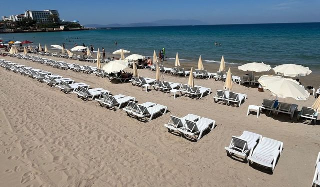 Kuşadası plajları yeni sezona hazır