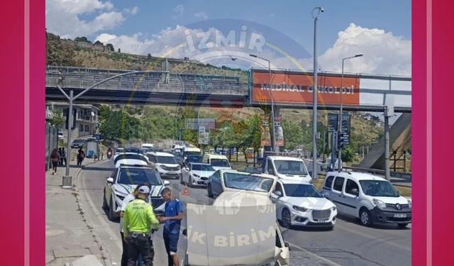 İzmir Yeşildere'de trafik kazası meydana geldi