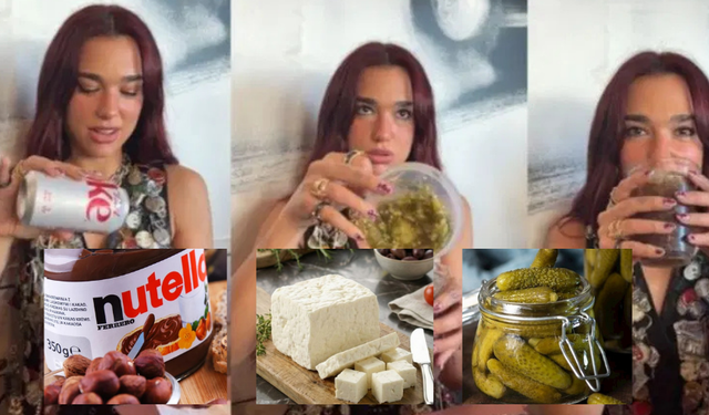 Dua Lipa'nın turşulu diyet kolasından çıkan karışım: İşte en garip yiyecek kombinasyonları...
