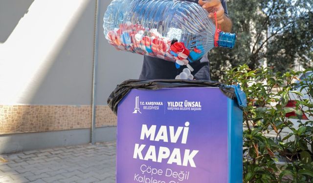 Karşıyaka’da plastik kapaklar umuda dönüştü