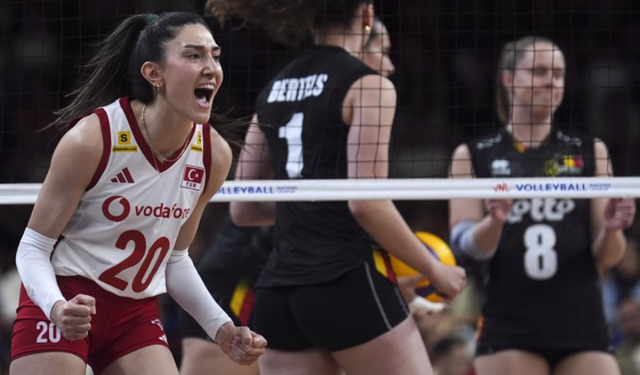 A Milli Kadın Voleybol Takımı Belçika’ya set vermedi