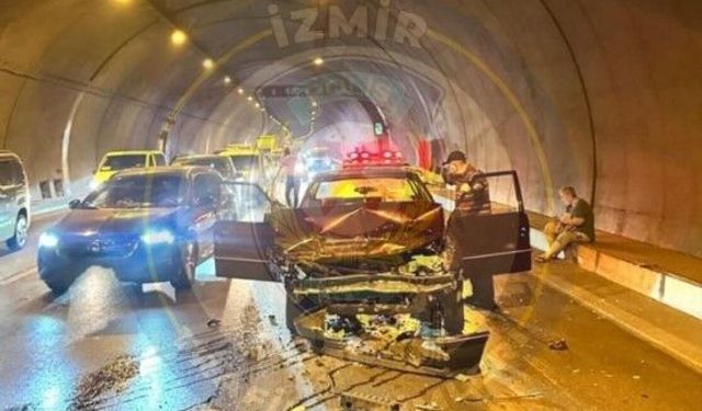 Bayraklı’da tünel içinde kaza: O güzergâh için uyarı verildi