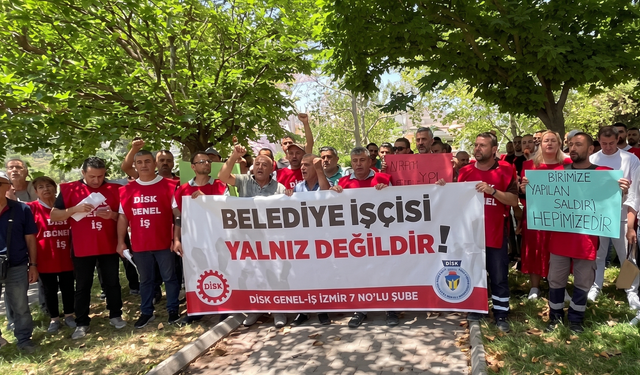 Bornova’da belediye işçisi saldırıya uğramıştı: DİSK’ten protesto geldi