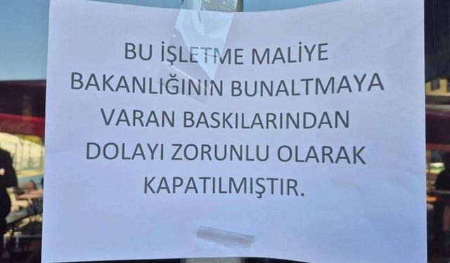 30 yıllık esnaftan Maliye denetimlerine tepki: Dükkanını kapatıp anahtarı attı
