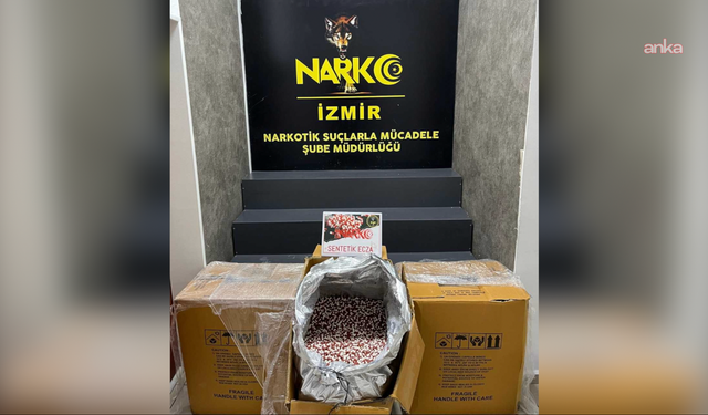 İzmir’de narkotik operasyonu: 300 bin yasaklı madde ele geçirildi.