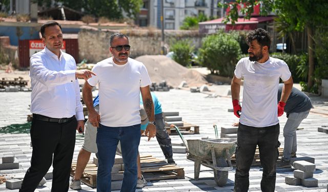 Başkan Eşki yerinde inceledi… Bornova’da yenileme çalışmaları sürüyor