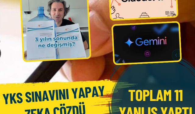 YKS sınavını yapay zeka çözdü: Gemini matematikte zorlandı