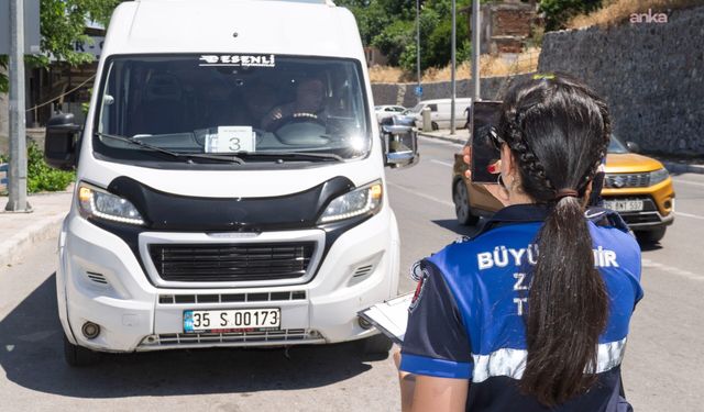 İzmir’de ticari araçlara klima denetimi: 20 dakikada 30 ceza!