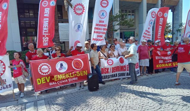 Dev Emekli-Sen'den İzmir'de çağrı: Sadaka değil, insan onuruna yakışır maaş istiyoruz!