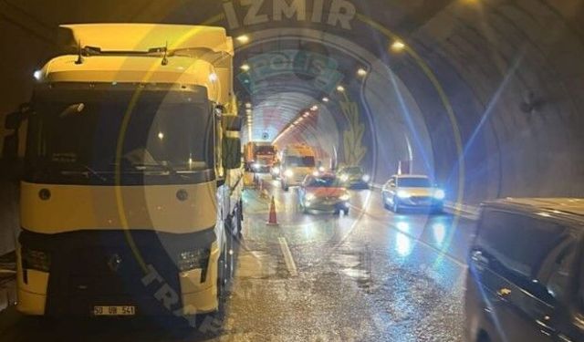 O güzergahı kullanacak olanlar dikkat: Bayraklı Büyük Tünel’de kaza meydana geldi