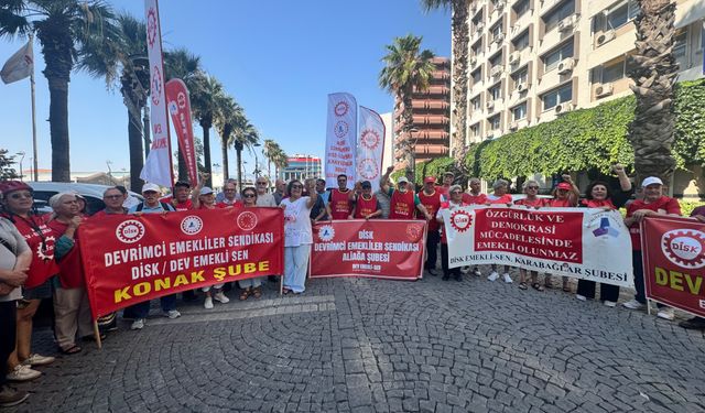 İzmir'de emeklilerden maaş ve sosyal haklar çağrısı: Sadaka değil hakkımızı istiyoruz!
