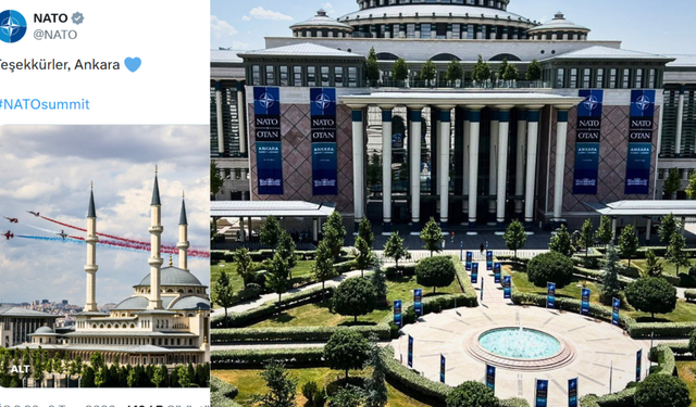 Liderler Zirvesi sonrası NATO'dan 'Teşekkürler Ankara' paylaşımı