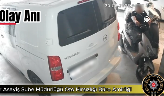 İzmir'de motosiklet çalan hırsız tutukladı