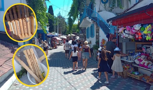Şer-i müdahale, sela okuyucu, ayıktırır... İzmir'in turistik köyünde ilginç satış