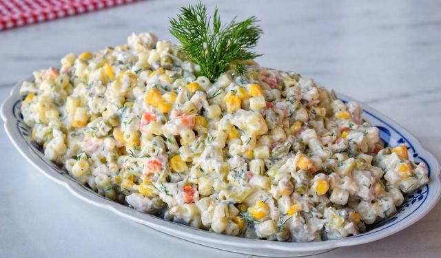 Tavuklu Makarna Salatası nasıl yapılır? İşte tadına doyum olmayan lezzet