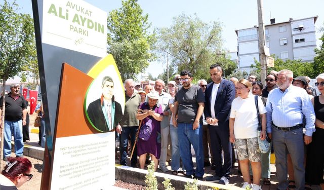 Avukat Ali Aydın’ın adı Çiğli’de yaşayacak