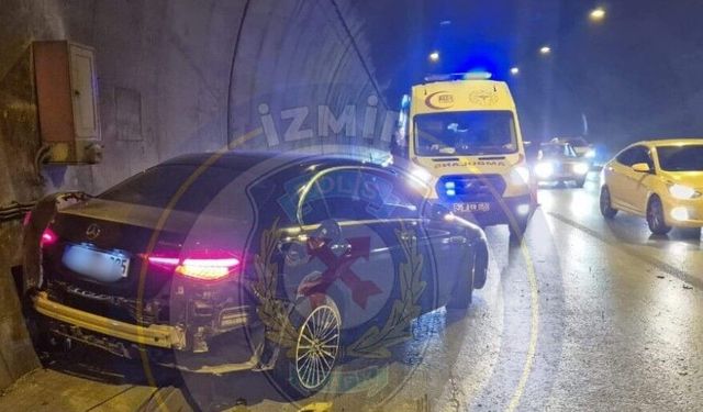 Bayraklı Tünellerinde kaza: Bornova istikametine dikkat