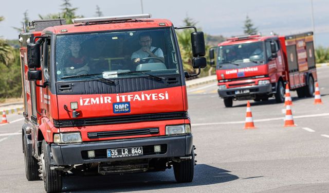 Acil müdahalenin ilk adımı: İtfaiye şoförleri zorlu parkurda