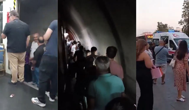 İzmir Metrosu'nda arıza: Yolcular raylara inip yürüdü