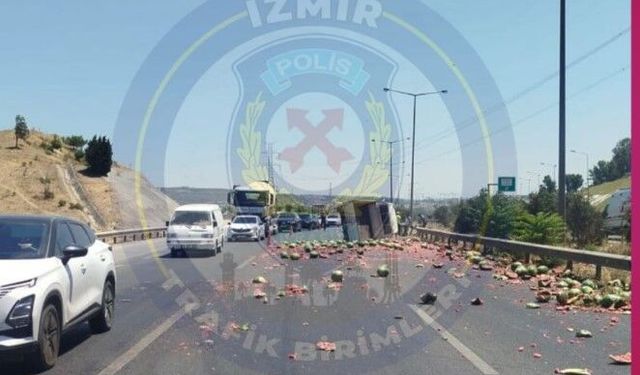 Gaziemir’e gidecekler dikkat: Trafik kazası var!