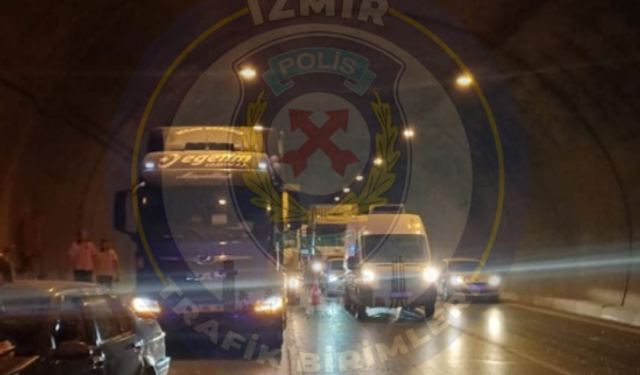 Bornova’ya gidecekler için uyarı: Büyük tünelde trafik kazası!