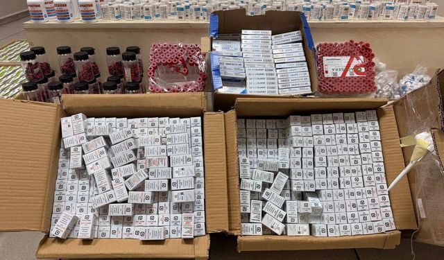 İzmir'de kaçak steroid operasyonu: Piyasa değeri 11 milyonu buluyor