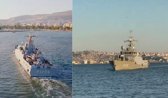 30 Ağustos'a özel: TGC KARŞIYAKA Bostanlı İskelesi'ne demirledi